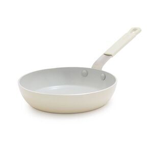 Bobby Flay -  8" Ceramic Nonstick Aluminum Fry Pan Cr Cream